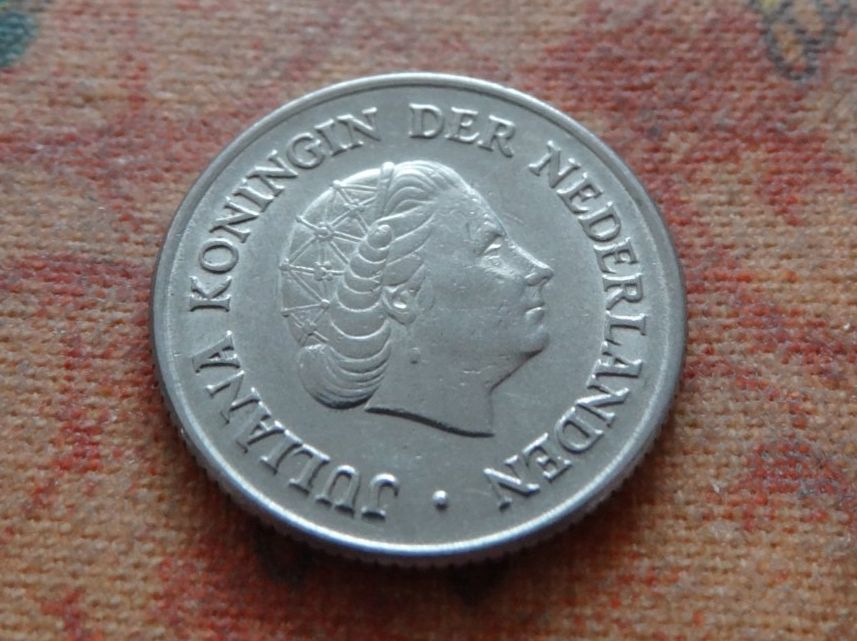 Tutti le monete: PAYS-BAS Nederland 25 Cent 1951 – Usato da Romanel-sur-Lausanne venduto da Swift13 1