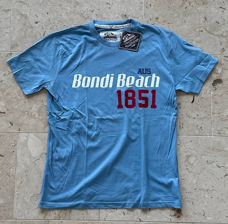 T-shirt: T-Shirt Bondi Beach, hellblau NEU – Nuovo e nell'imballaggio originale da Kilchberg ZH venduto da eti_m9g8