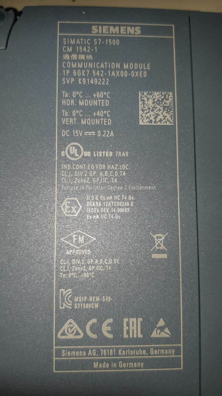 Siemens Elektronikbauteile: Communikation Module CM 1542-1 – Gebraucht aus Fehraltorf von  2