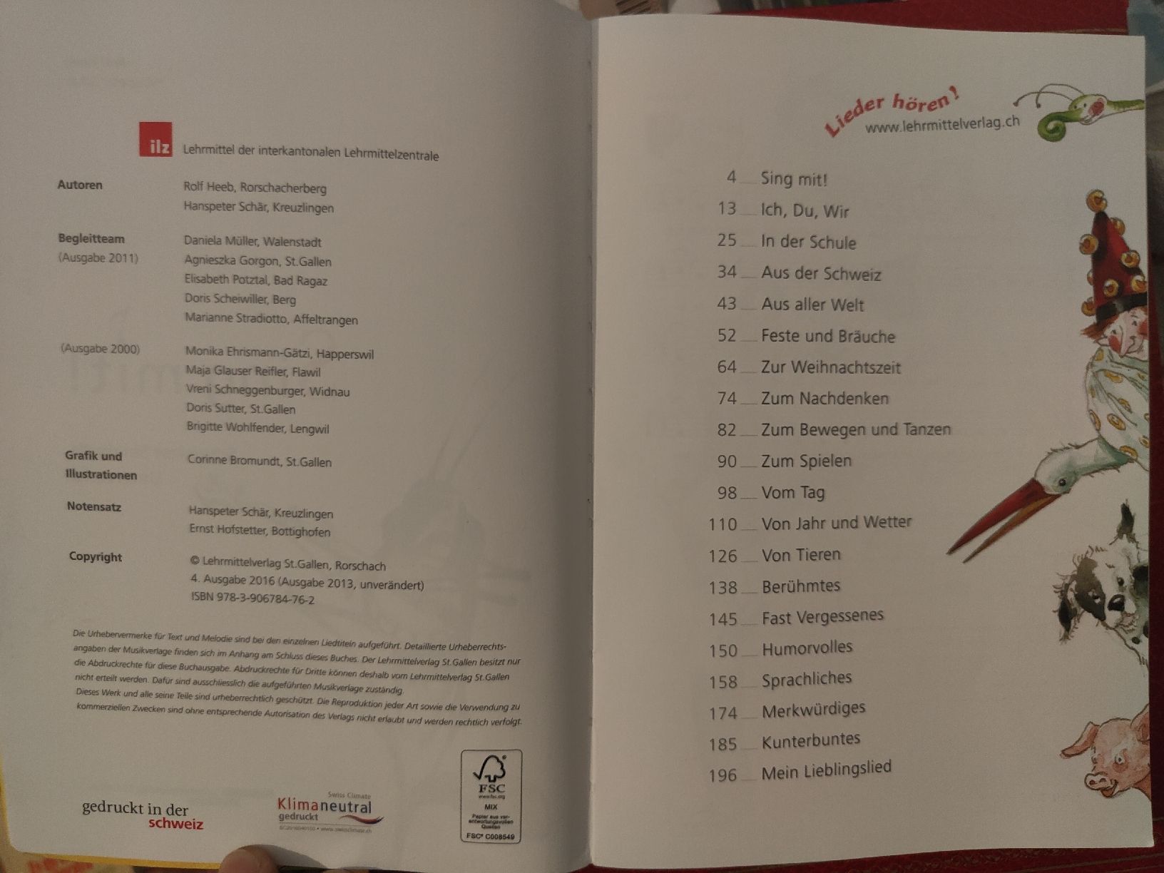 Libri: Sing mit! Schweizer Singbuch Unterstufe Marion – Usato da Gossau SG venduto da mog_2q7f 2