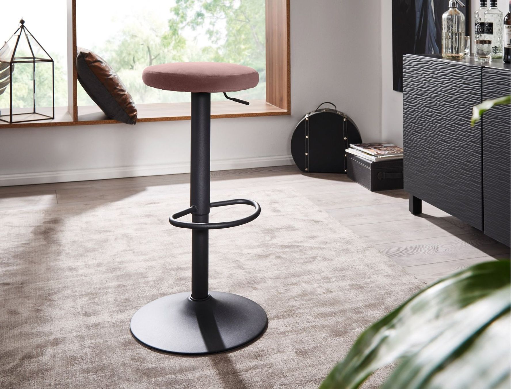 Hocker: BARHOCKER Modern Altrosa Samt NEU SOFORT – Neu und originalverpackt aus Sulgen von eytsh 2
