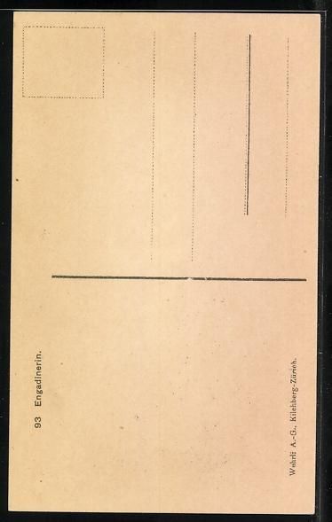 Cartes postales: AK Engadinerin in Tracht – D'occasion à Berlin par bartko-reher 1
