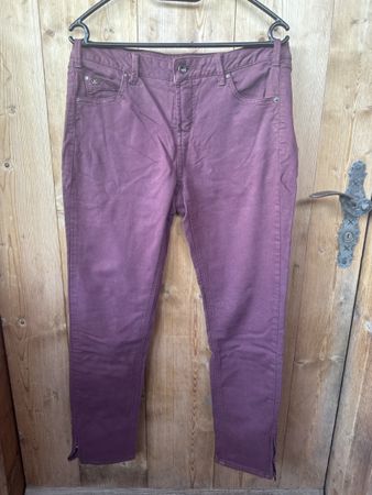 NILE Sweet Jeans Damen Hose Bordeaux Grösse M