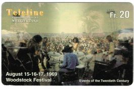 Teleline Telefonkarte Woodstock Festival