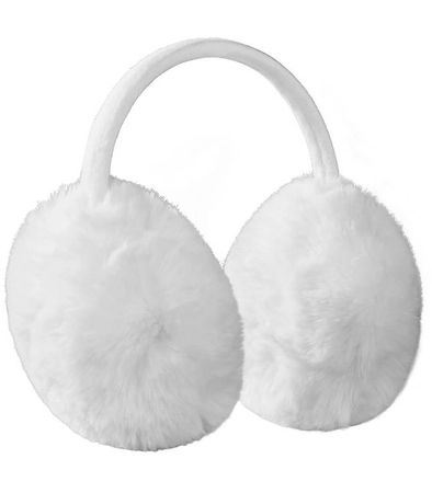 neue Flauschige Ohrenschützer in Weiß