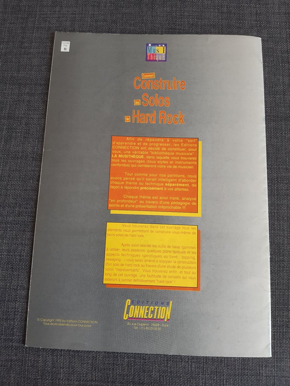 Libri: Spécial Guitare: Comment Construire des Solos de Hard Rock – Usato da Basel venduto da odradek 1