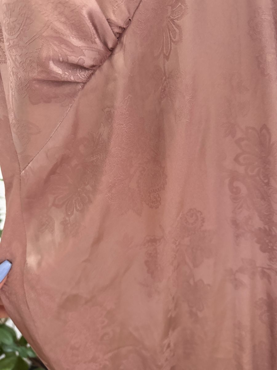 Vestiti: Satinkleid Rosa mit Jacquardmuster | Maxikleid – Nuovo (secondo la descrizione) da Pratteln venduto da plk_px2d 4