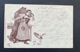 Bär, Trachtenfrau, 1902, Verlag E. Lauterburg, Maler