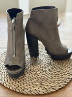 Vic Matié Peep-Toe Stiefeletten Leder Gr. 40 
