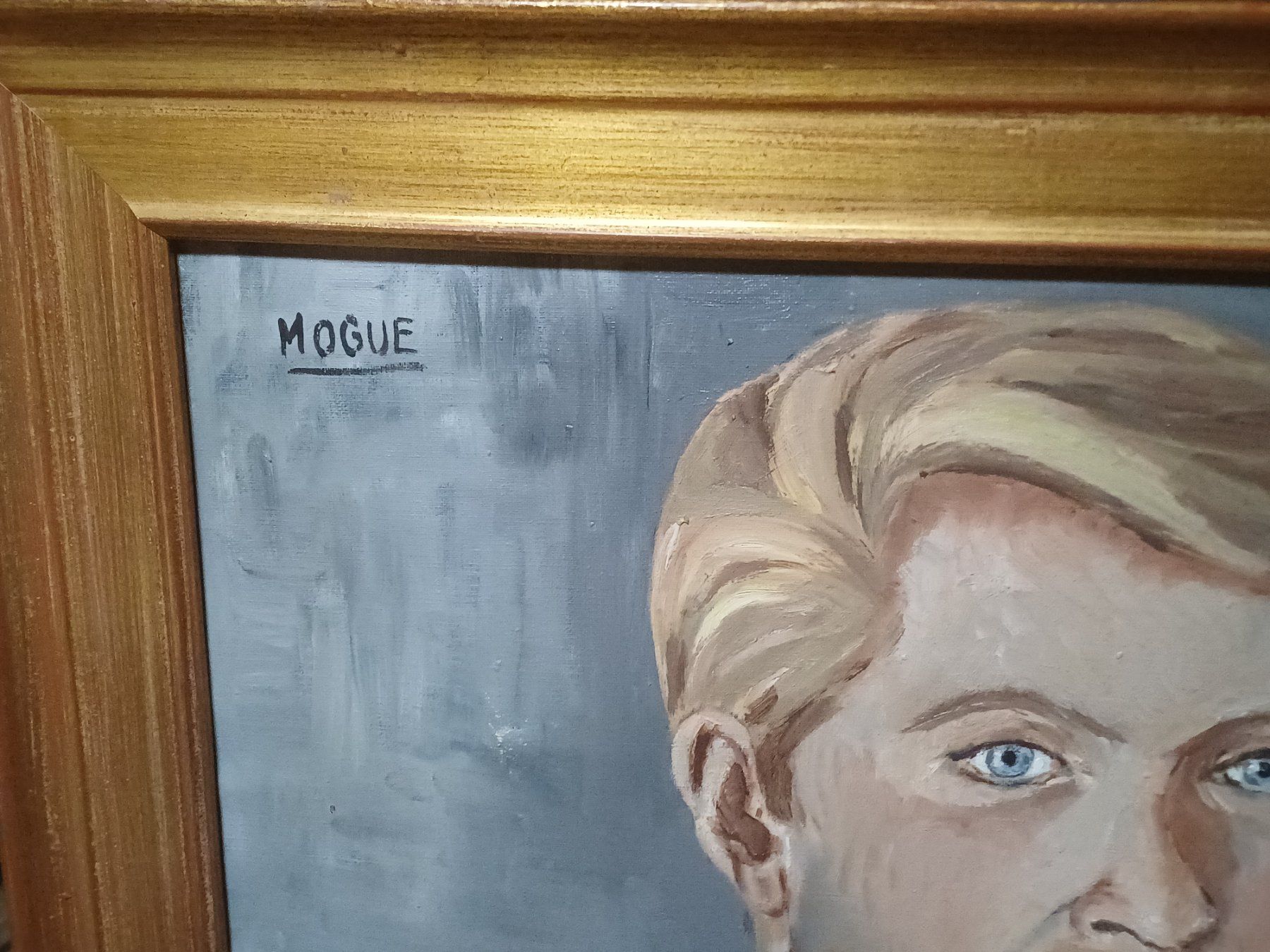 Dipinti: Gemälde "Mogue": Porträt eines Mannes, gerahmt, Kunst – Usato da Zullwil venduto da imh_lq9s 1