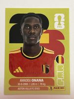 Sammelbild Amadou Onana Belgien WM 2026 Panini