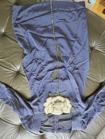 Cocktailkleid mit Corsage & aufwendiger Handstickerei