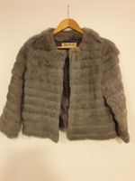Echte Lapin-Pelz Jacke für Damen Gr. 44