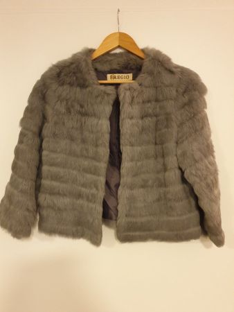 Echte Lapin-Pelz Jacke für Damen Gr. 44