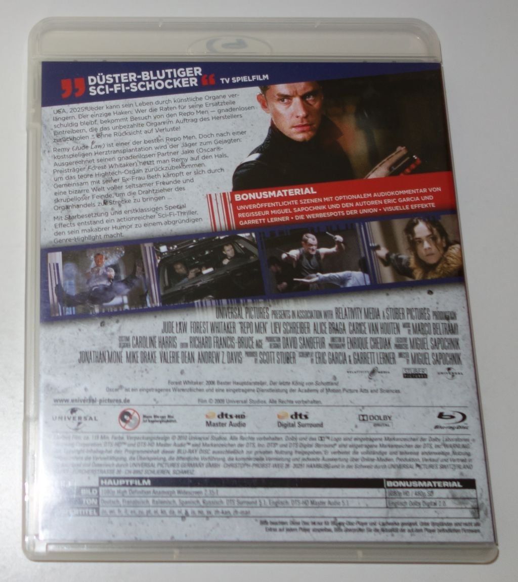 Tutti i DVDs: Repo Men   [BLU-RAY] – Usato da Dietlikon venduto da Web-Trader 2