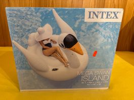INTEX Mega Swan Schwimmring Badeinsel Luftmatratze