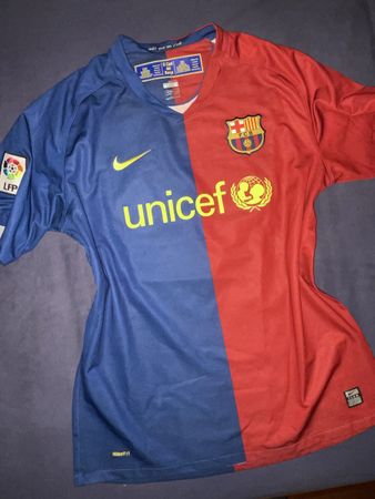 ORIGINAL FC BARCELONA MESSI NIKE FUSSBALL HOME TRIKOT 08/09