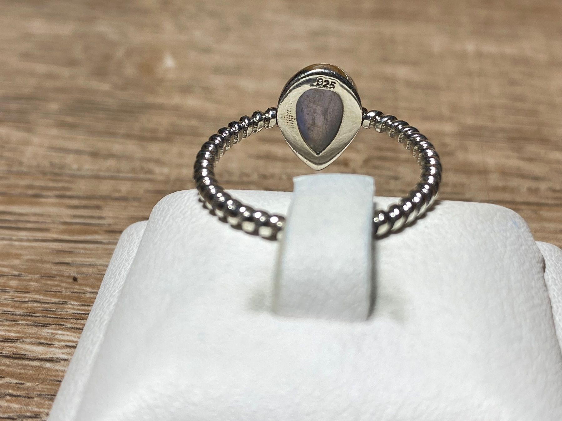 Ringe: 925 Silber Ring - natürlicher Mondstein - Tropfenform – Neu und originalverpackt aus Laax von Kiki_Kingdom3 4