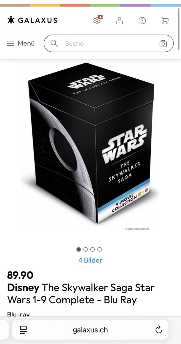 Alle DVDs: Star Wars 1-9 Bluray Box / Skywalker Saga – Gebraucht aus Herzogenbuchsee von Christen3 4