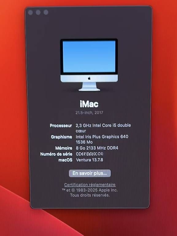 PC: iMac année 2017   – Usato da Lausanne venduto da Hamzuz