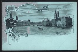 Mondschein-Lithographie Zürich, Stadtan