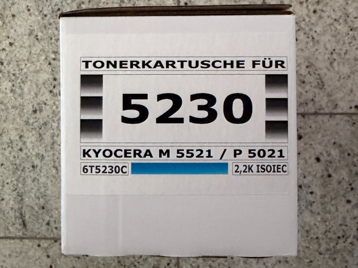 Kyocera Cartucce per stampanti & toner: Kyocera TK-5230 Toner CYAN – Nuovo e nell'imballaggio originale da Lauerz venduto da Pschilt3 1