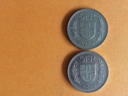 5 francs  1999 - 2000 Belles