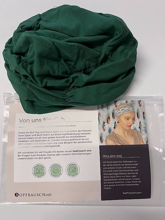 Accessori per capelli: Kopfrausch OLINA Petrolgrün – Usato da Hellbühl venduto da Saluna01 2