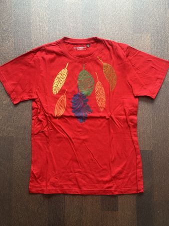 Switcher T-Shirt Gr. 14, Rot mit Federn!