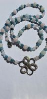 Quarz und Morganit mit Blau Chalcedony