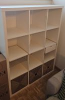 IKEA KALLAX REGAL WEISS (4x3) + 4 KNIPSA + 2 DRAHTKORB