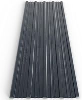 Trapezblech 12er-Set Grau 129x46cm