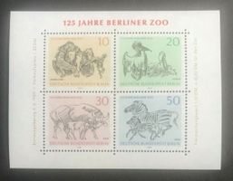Berlin 1969 Block 125 Jahre Berliner Zoo postfrisch