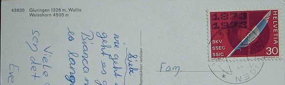 Ansichtskarten: GLURINGEN – Gebraucht aus Jona von philajona 1