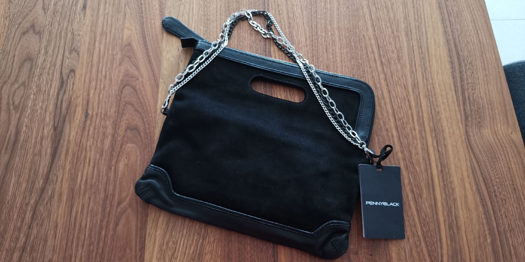 Borse da donna: Schwarze Wildleder Handtasche, NEU – Nuovo e nell'imballaggio originale da Itingen venduto da schweizersternchen 2