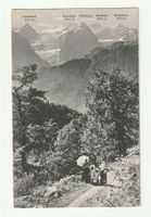 AK Wanderer bei Meiringen im Berner Oberland