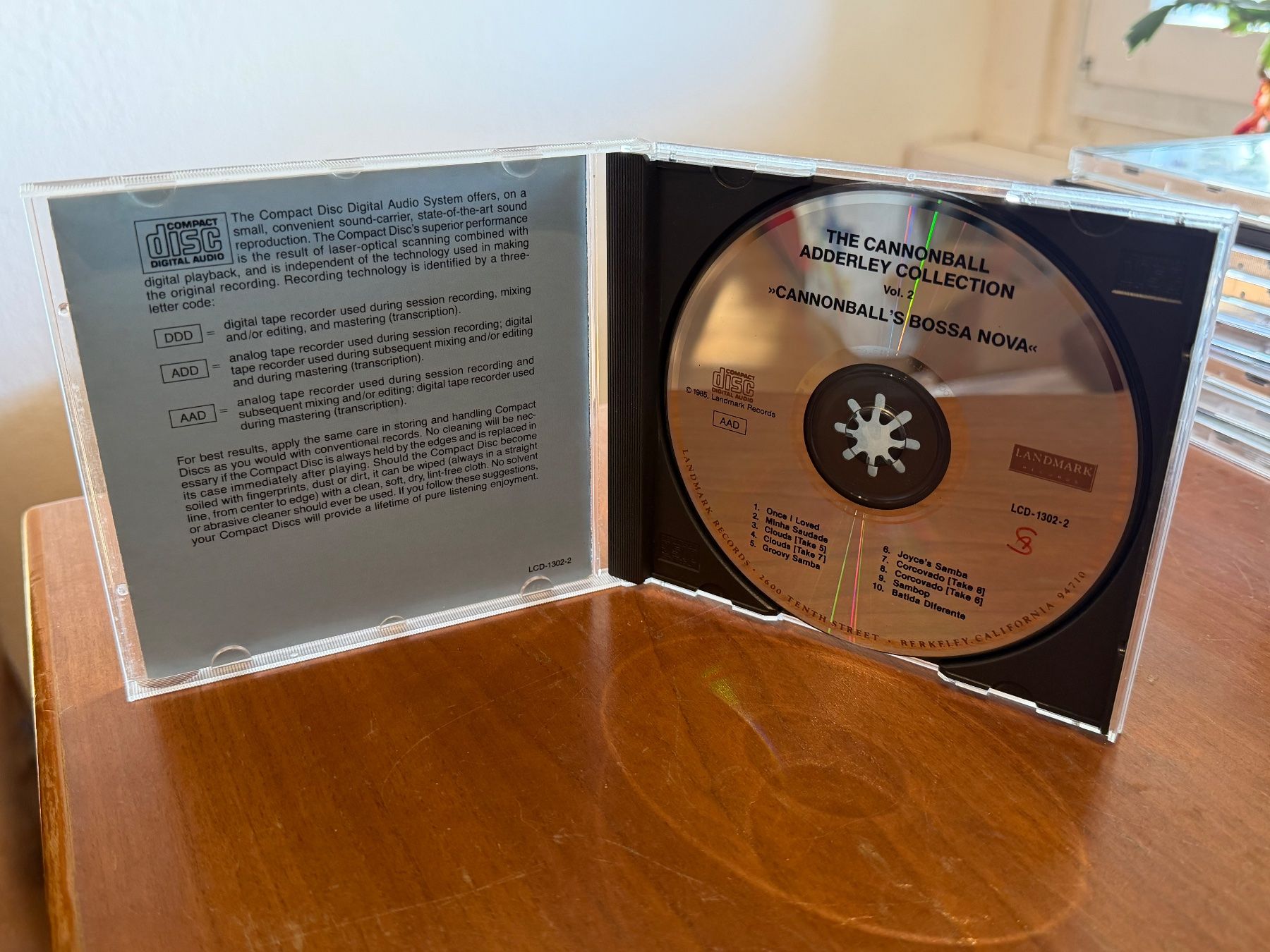 CD: Cannonball Adderley - Cannonball's Bossa Nova - KA01C – Usato da Küsnacht ZH venduto da JazzRecords 2
