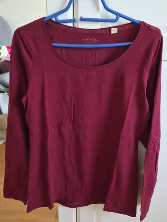 Esprit Langarmshirt weinrot L