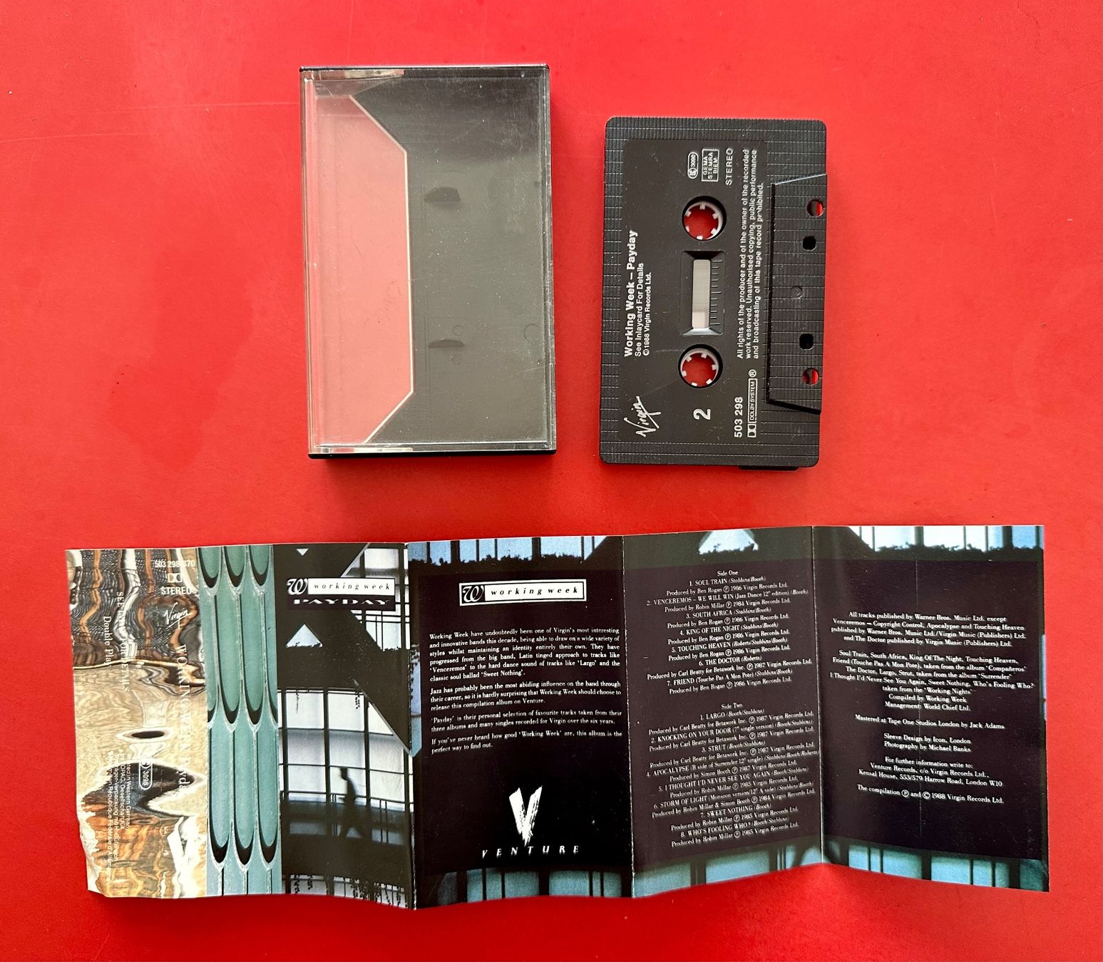 Musicassette: K7 Tape WORKING WEEK "Pay Day" / Virgin 1988 / RAR – Usato da Zürich venduto da EYEBOOKS 1