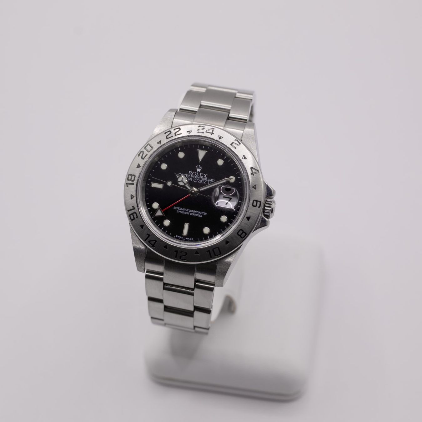 Rolex Orologi: Rolex Explorer II - 16570 - Black Dial - Full set 2007 – Usato da Lausanne venduto da Tawatch 2