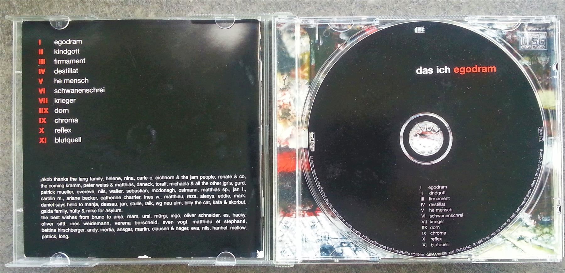 CD: CD Das Ich – Egodram, 1998 – Nuovo (secondo la descrizione) da Oberriet SG venduto da Manick 2