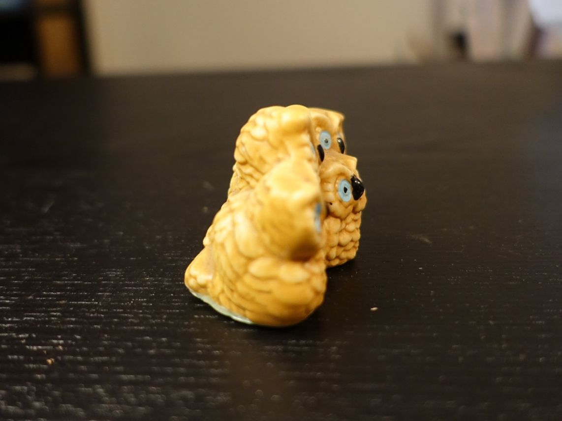 Statuette: Eule / Eulenfamilie aus Keramik – Usato da Russikon venduto da Eulenfeder 4