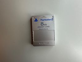 PS2 Memory Card silbern