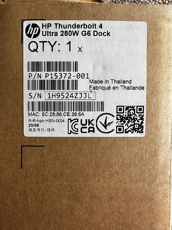 Dockingstation: HP Thunderbolt 4 280W G6 Dockingstation NEU – Gebraucht aus Luzern von dam_xf25 1