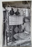 Mongolei um 1975: Teppichknüpfer, Foto Erhard Hürsch