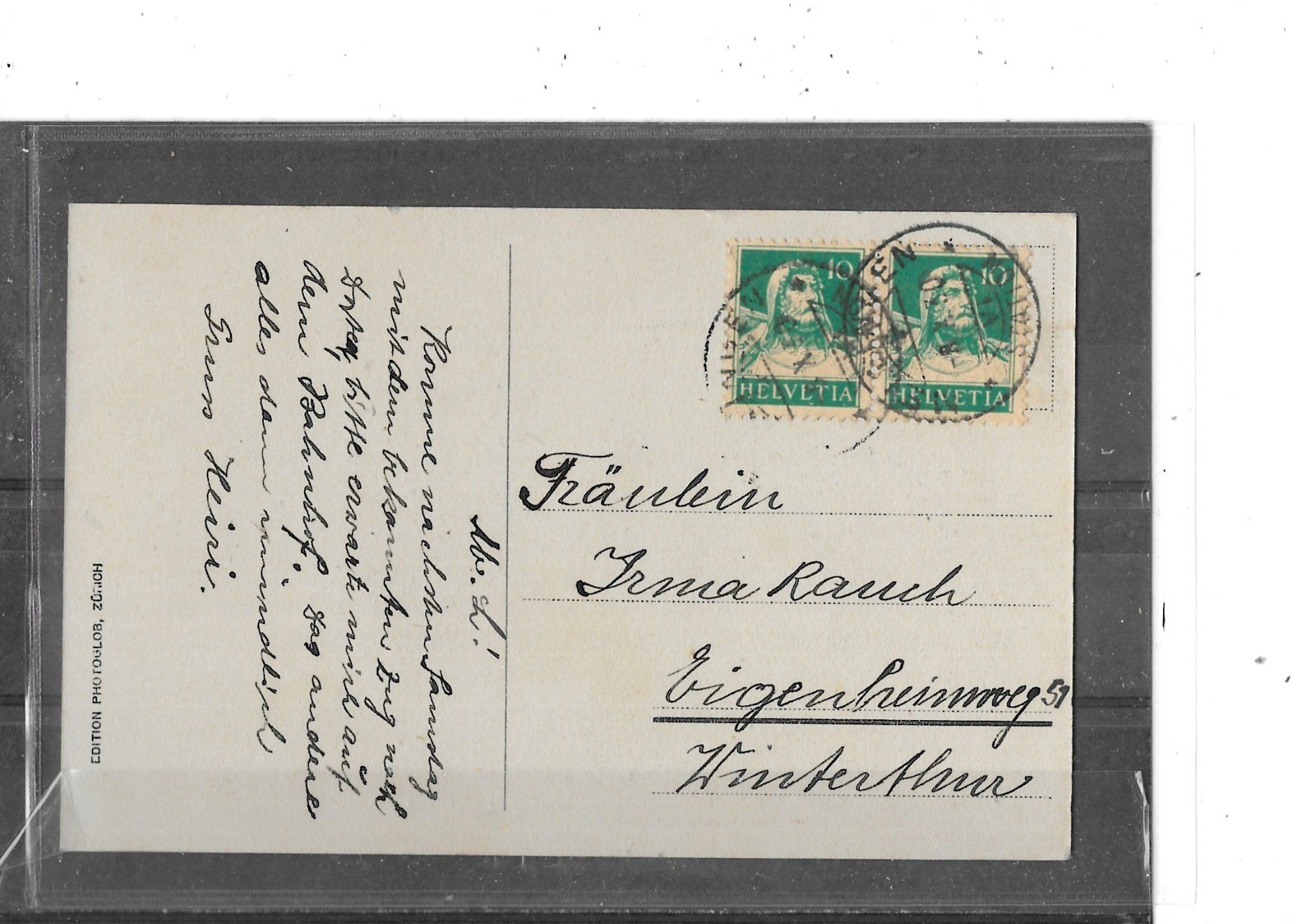 Cartoline postali: ZG Walchwil 1930 – Usato da Schocherswil venduto da Wilare 1