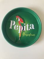Pepita Serviertablett rund grün guter Zustand