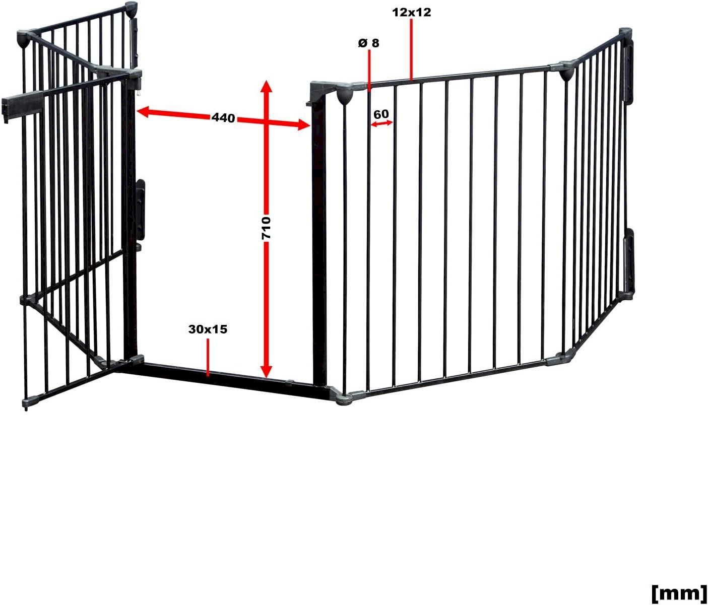 Box & Barriere di sicurezza: Wiltec Kaminschutzgitter 300cm – Nuovo e nell'imballaggio originale da Bottighofen venduto da zaap 4