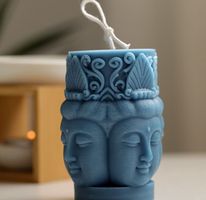 Buddha Kerze Silikonform - Moule silicone bougie bouddha