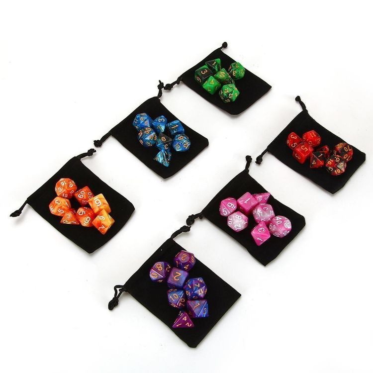 Lociban Polyedrische Würfel Set - 60 Stück D10 Würfel In 6 Farben Für RPG Spiele